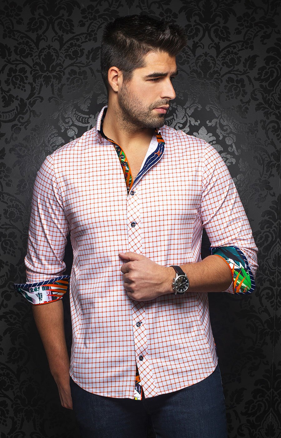 Stretch Shirt | VELOCE, orange