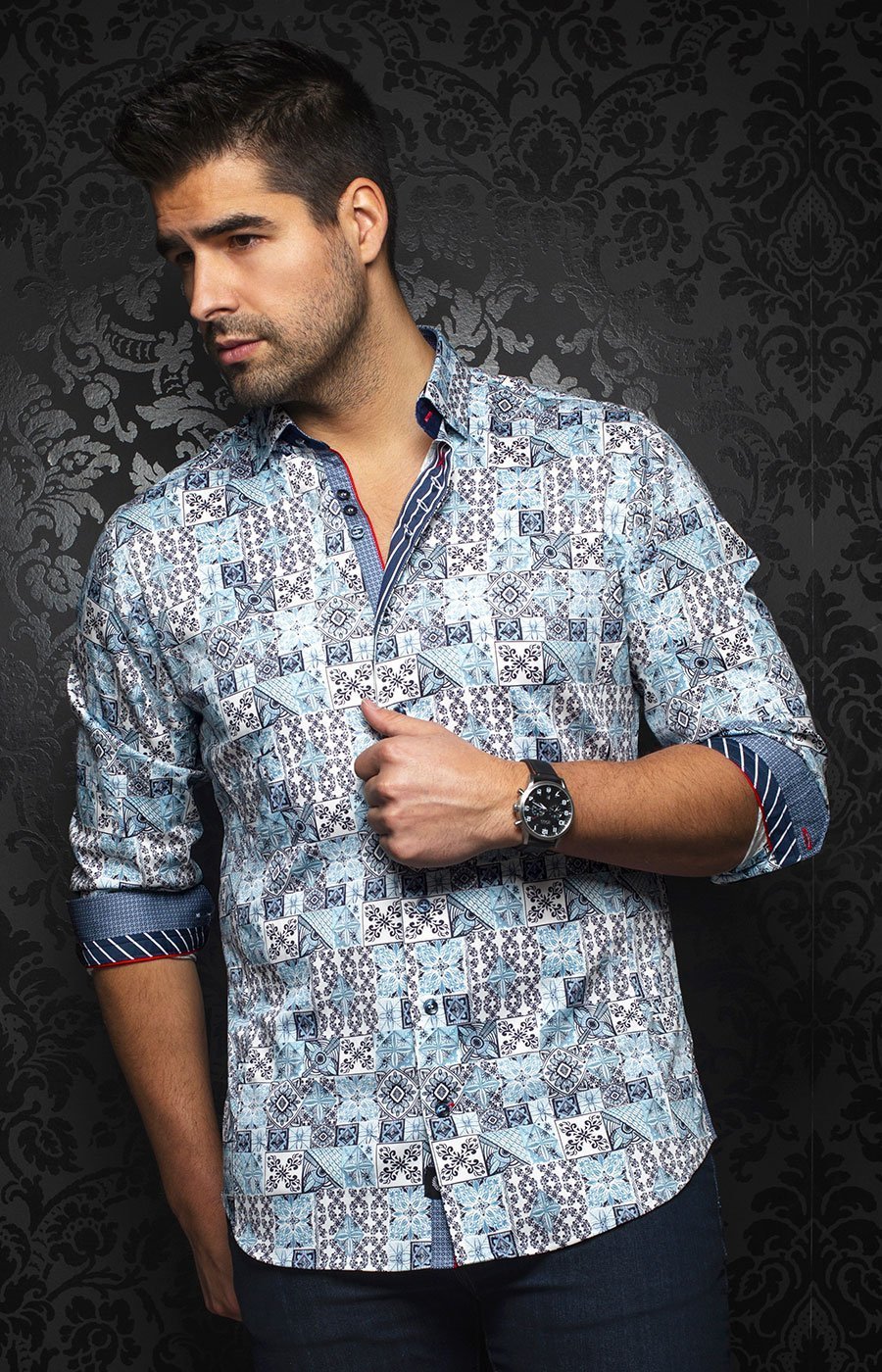 ALFONSO, light blue - AUNOIR