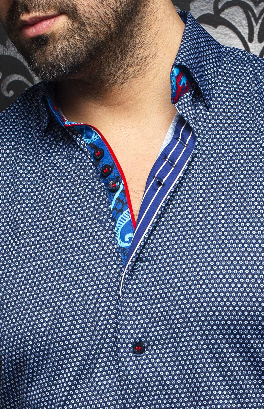 Chemise | BENDIGO, Navy - AU NOIR