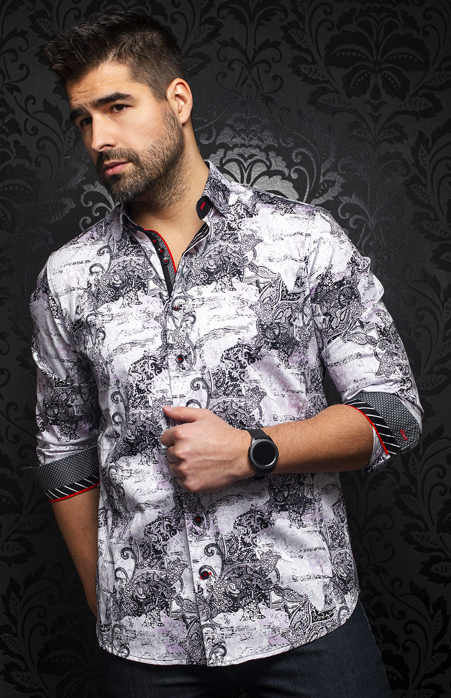 Chemise | BRANSON, Pink - AU NOIR
