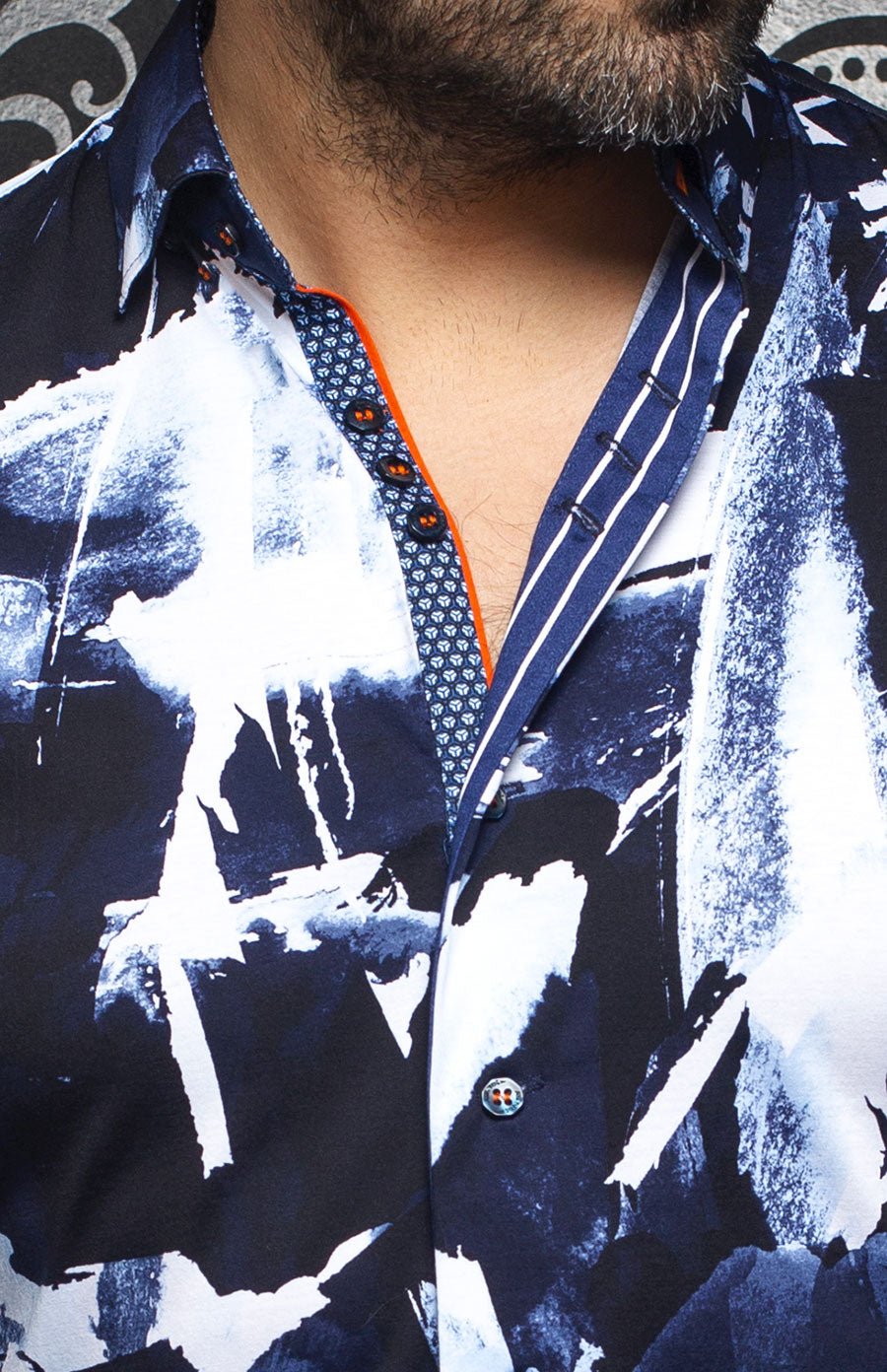 Chemise | BRISBANE, Navy - AU NOIR