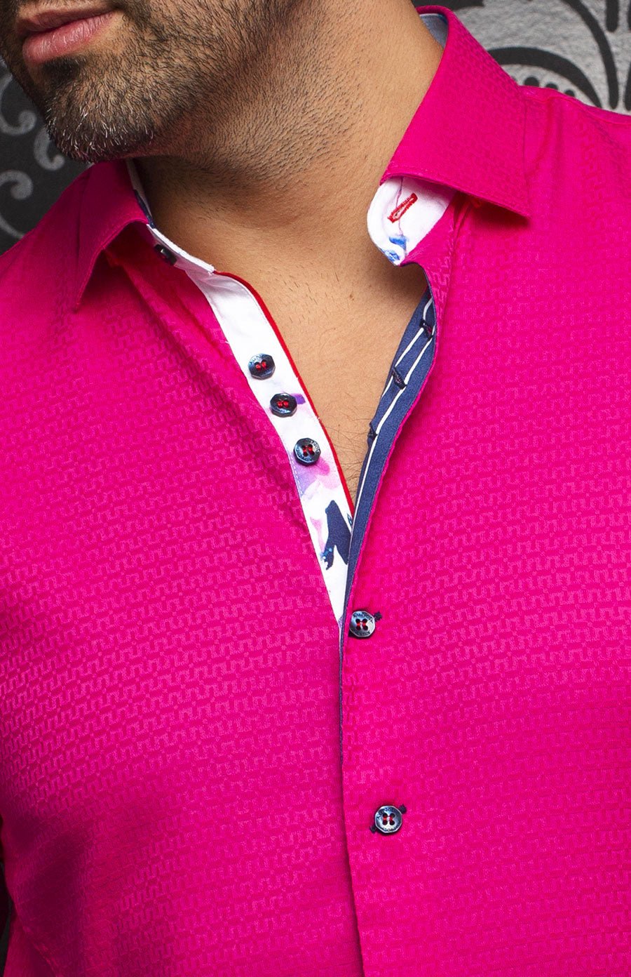 Chemise | CAREY, Fuchsia - AU NOIR