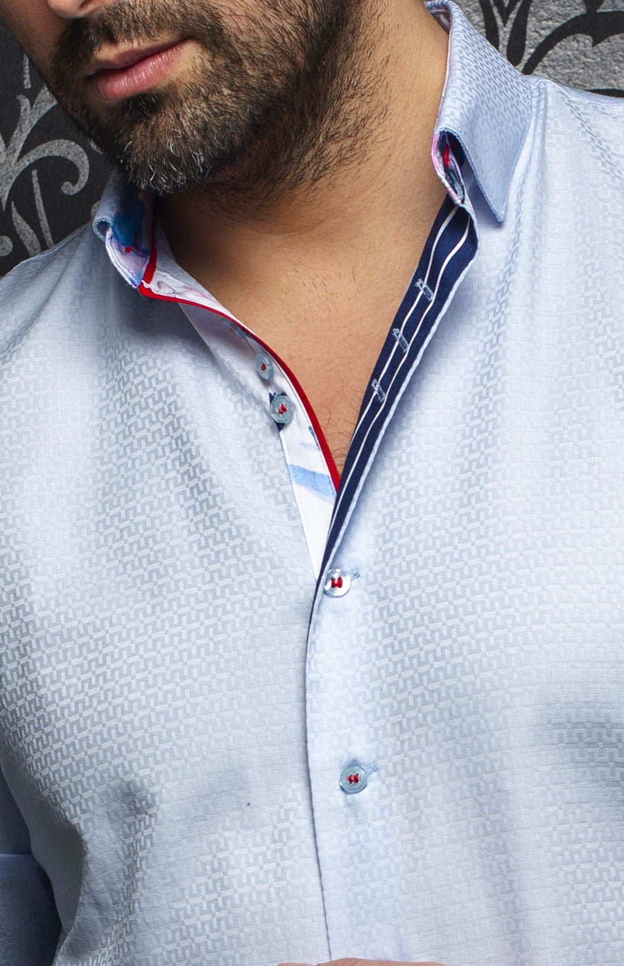 Chemise | CAREY, Light blue - AU NOIR
