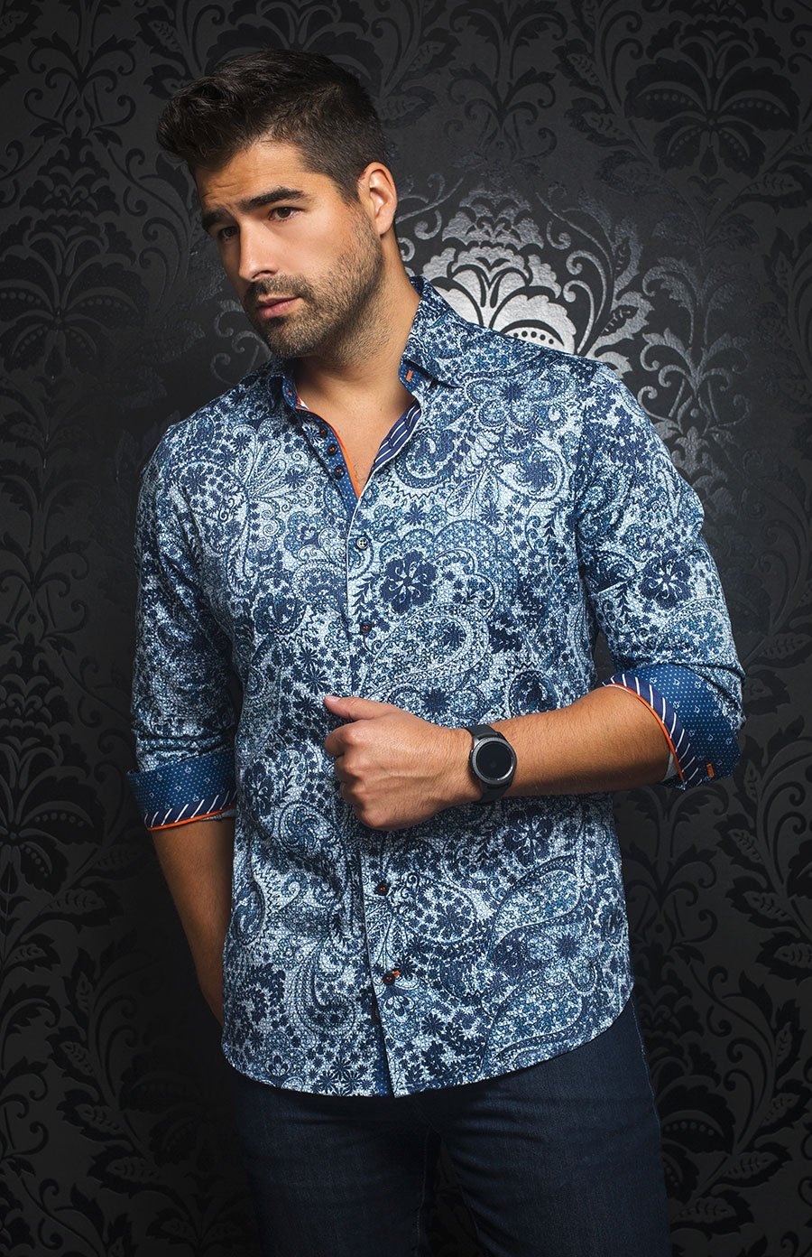 Chemise | DALI, Blue - AU NOIR