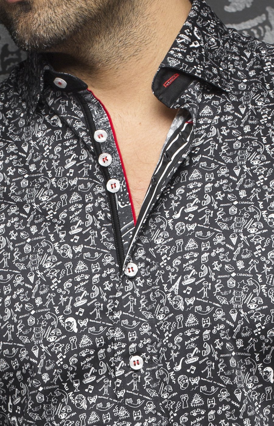 Chemise | DALINO, Black - AU NOIR