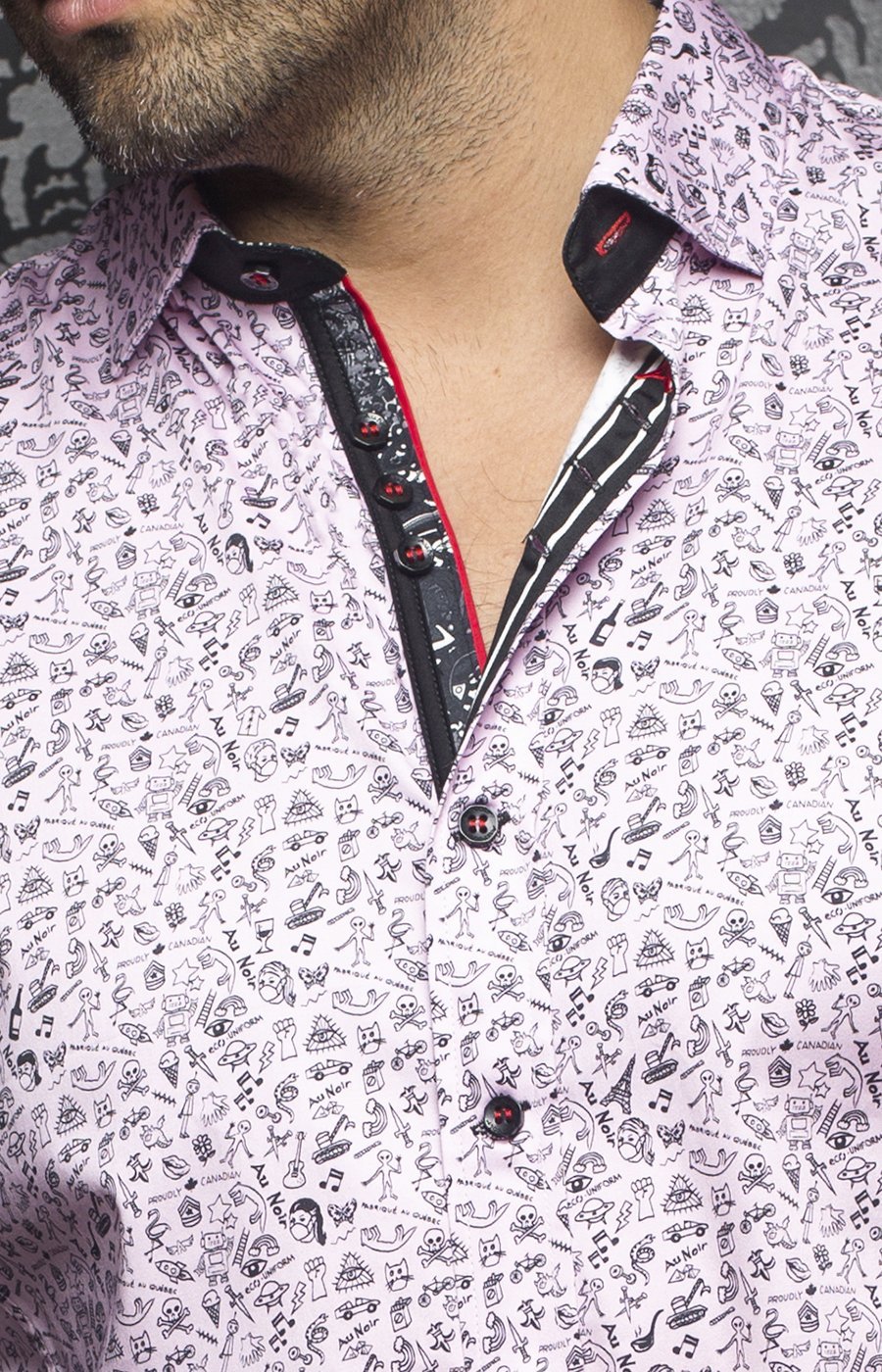 Chemise | DALINO, Pink - AU NOIR