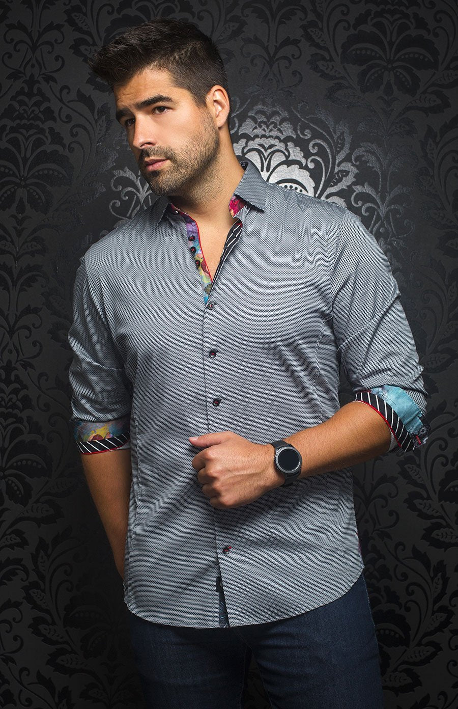 Chemise | DARWIN, black - AU NOIR