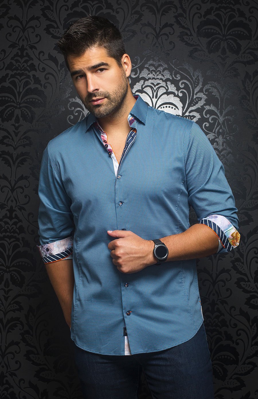 Chemise | DARWIN, Blue - AU NOIR