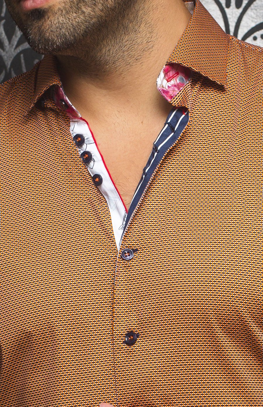 Chemise | DARWIN, Orange - AU NOIR