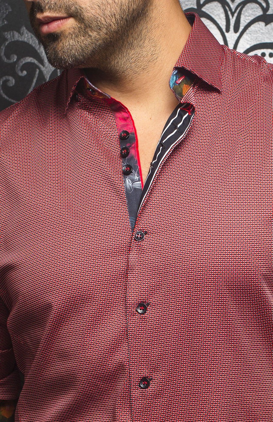 Chemise | DARWIN, Red - AU NOIR