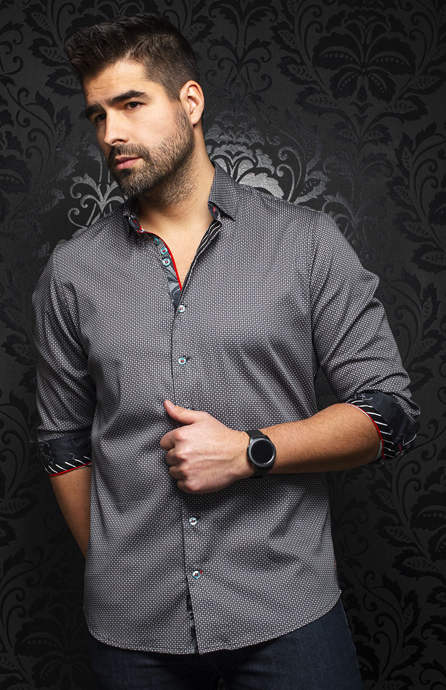 Chemise | DIAMANTE, Black - AU NOIR