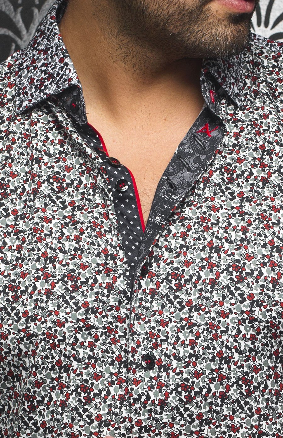 Chemise | FOLIAGE, Red - AU NOIR