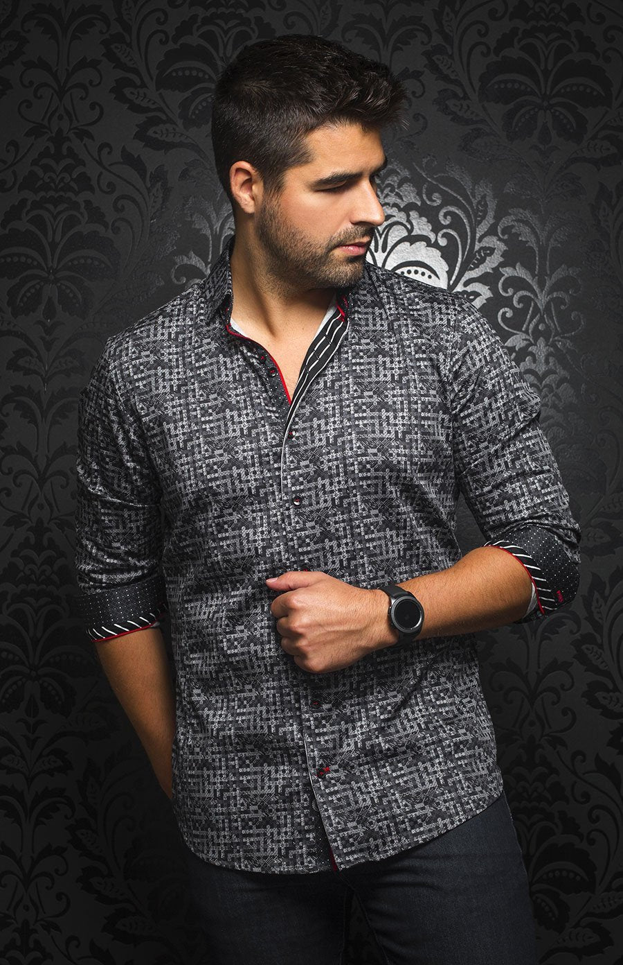 Chemise | HULL, Black - AU NOIR
