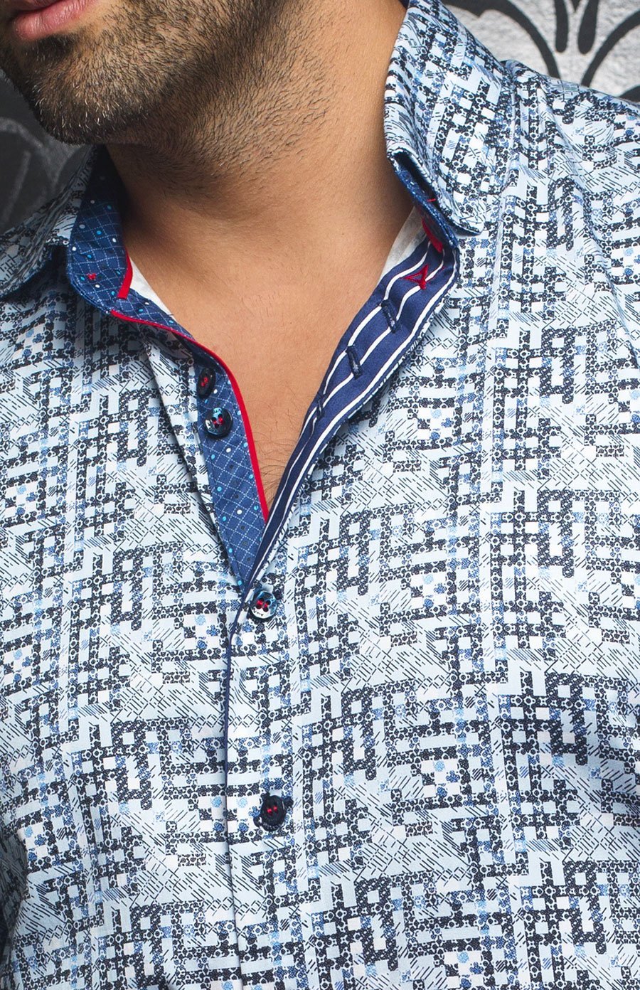 Chemise | HULL, Light Blue - AU NOIR