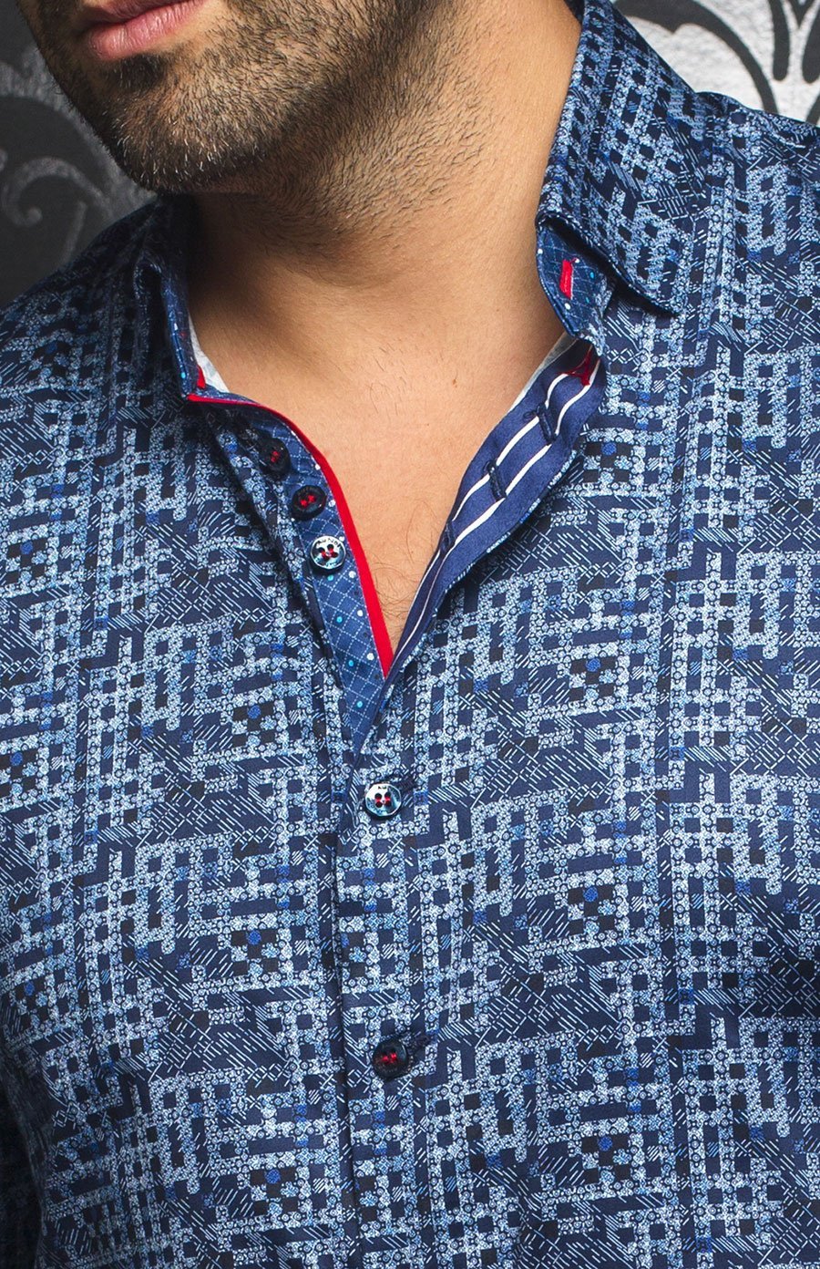 Chemise | HULL, Navy - AU NOIR