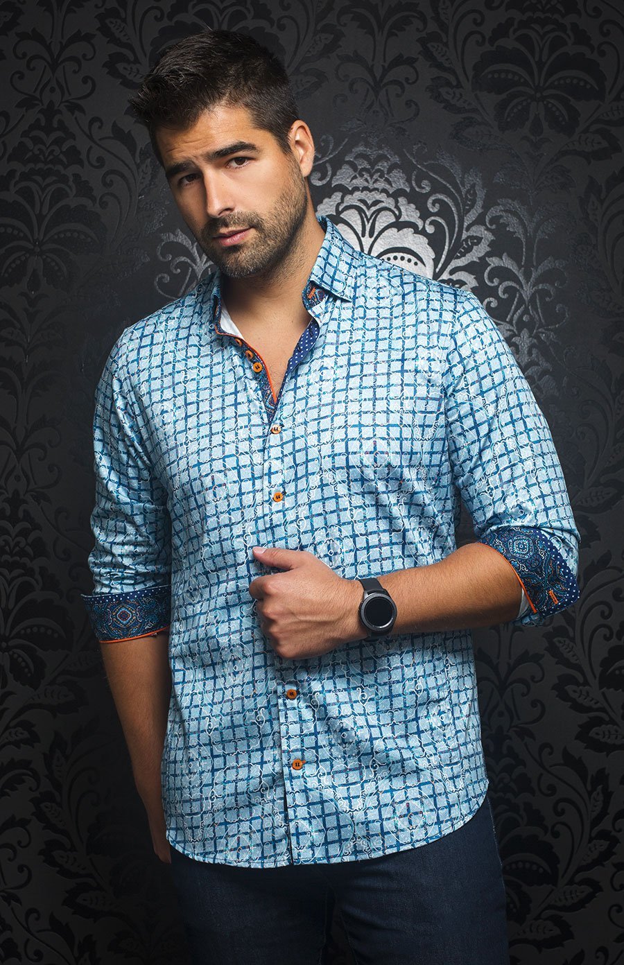 Chemise | LABONTE, Light Blue - AU NOIR