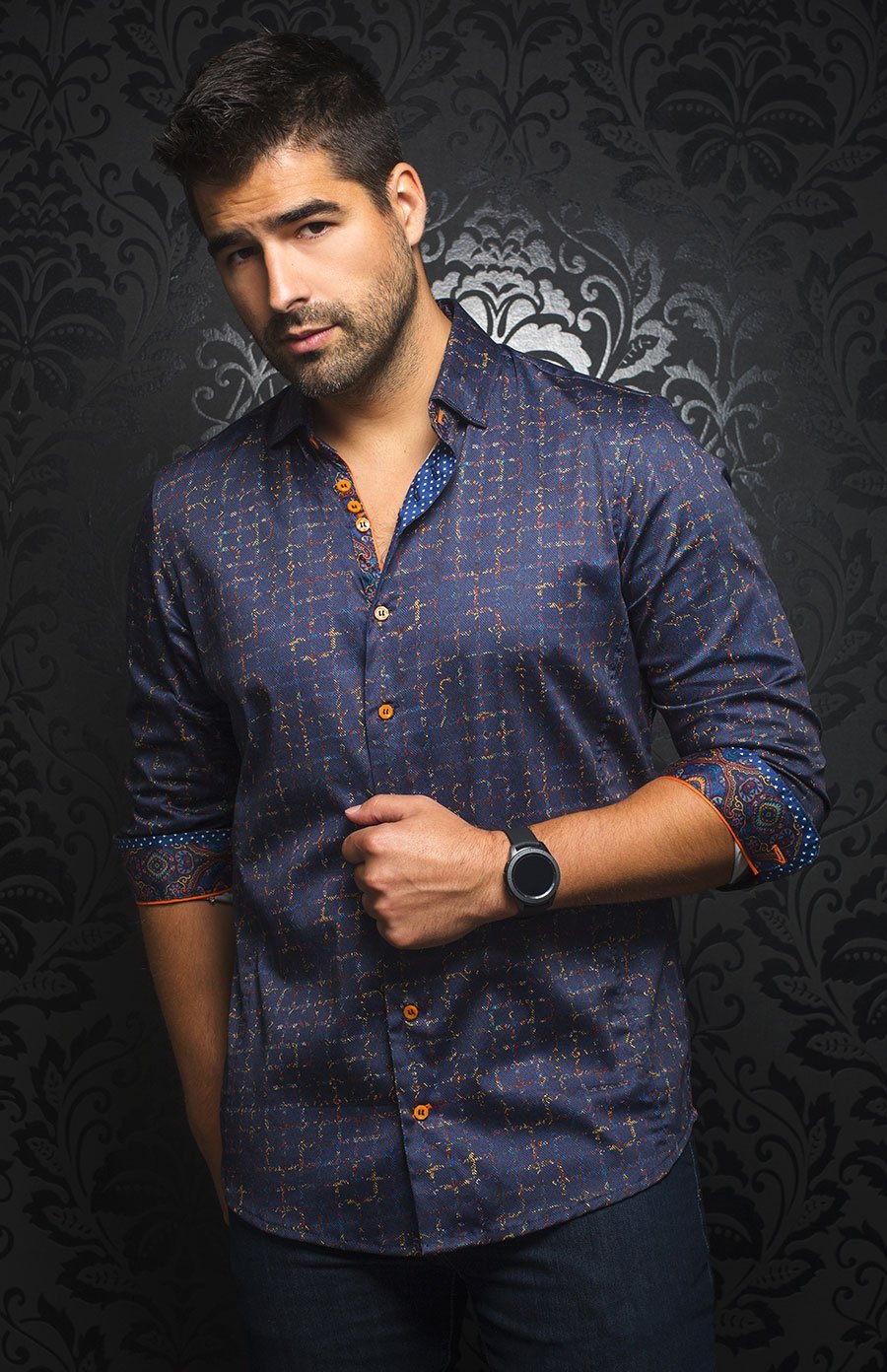 Chemise | LABONTE, Navy - AU NOIR
