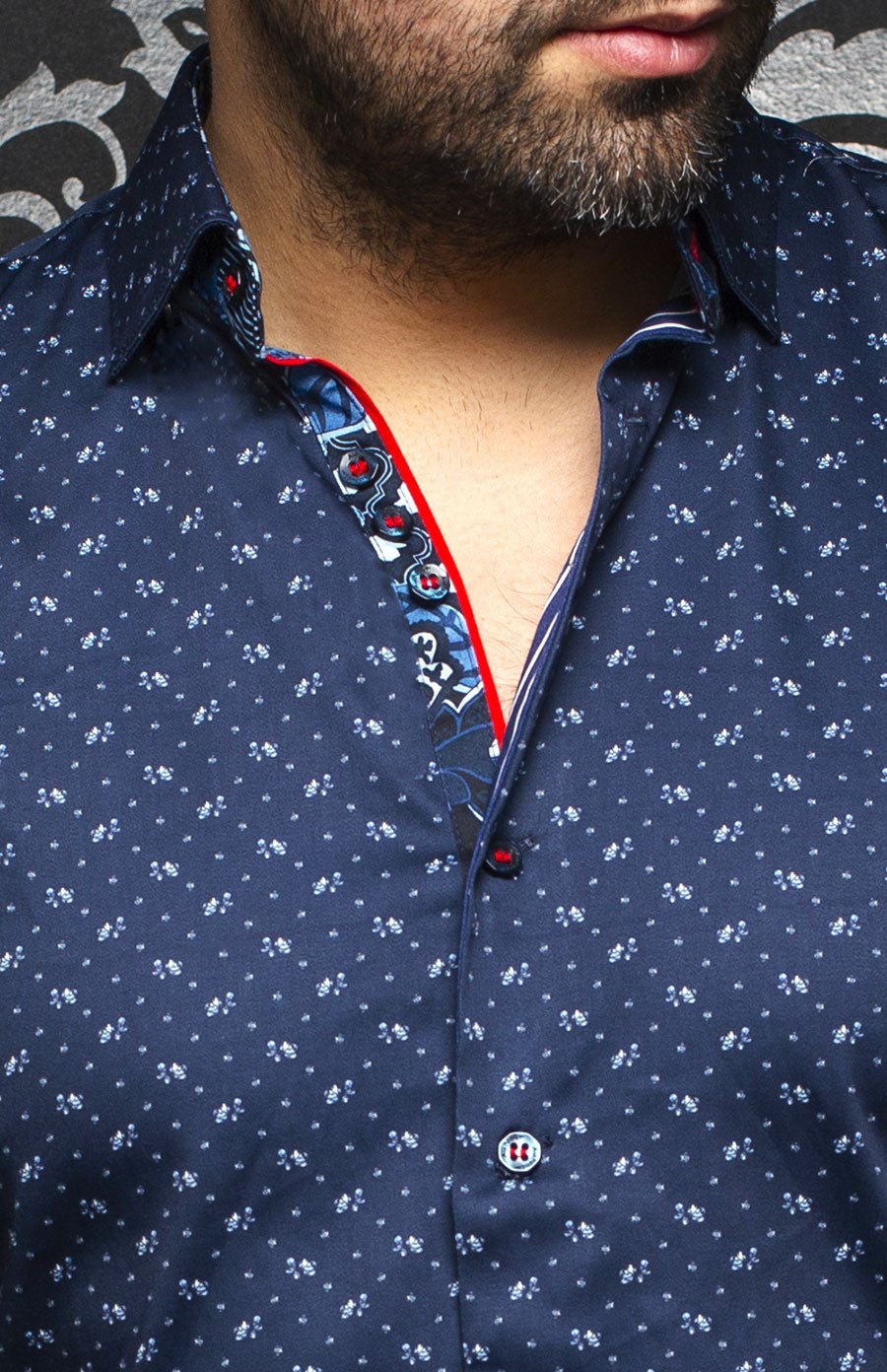 Chemise | LISMORE, Navy - AU NOIR