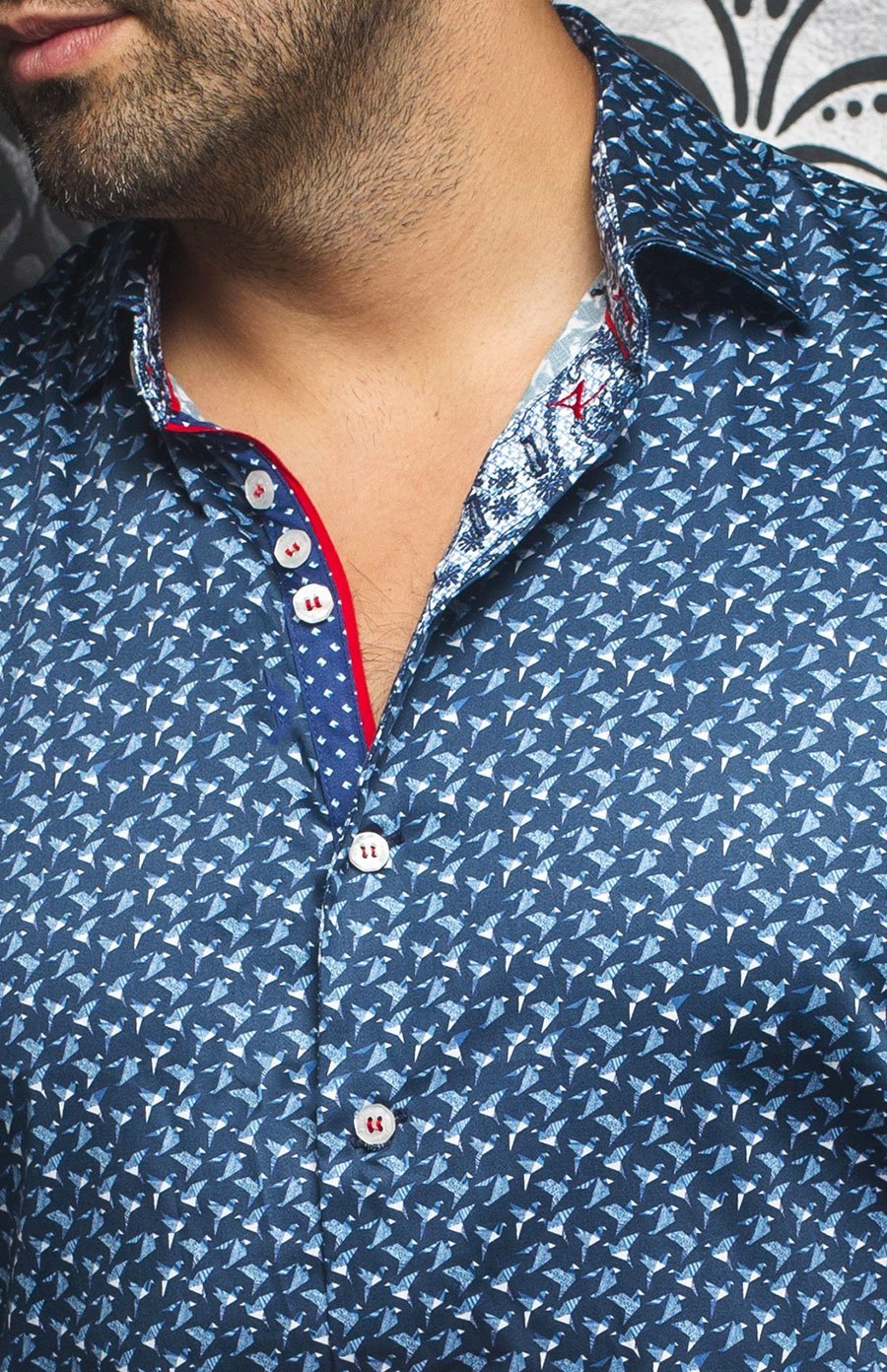 Chemise | MAKI, Navy - AU NOIR