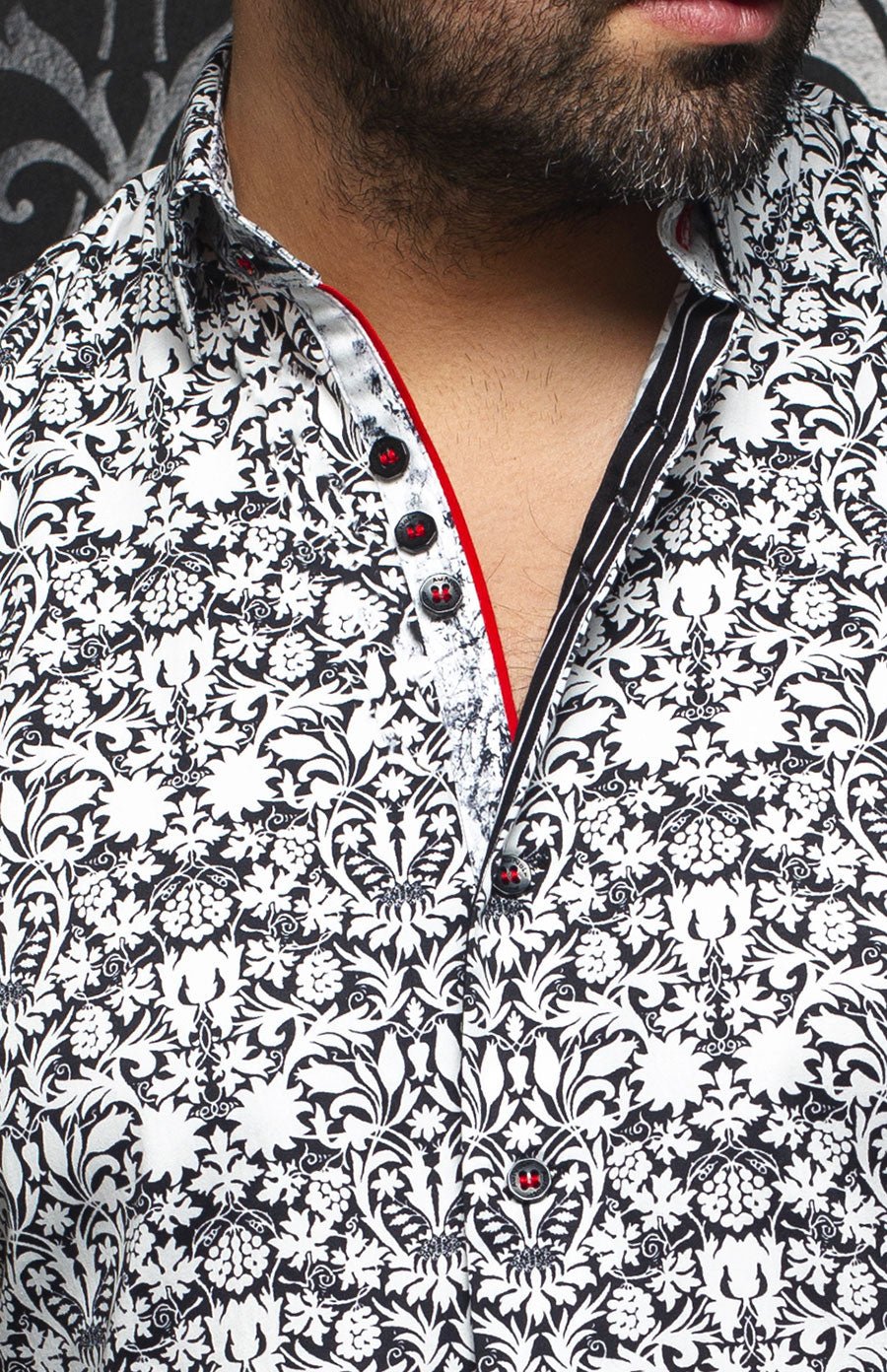 Chemise | MONTFORT, Black / White - AU NOIR