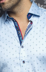 Chemise | NEGREANU, Light blue - AU NOIR