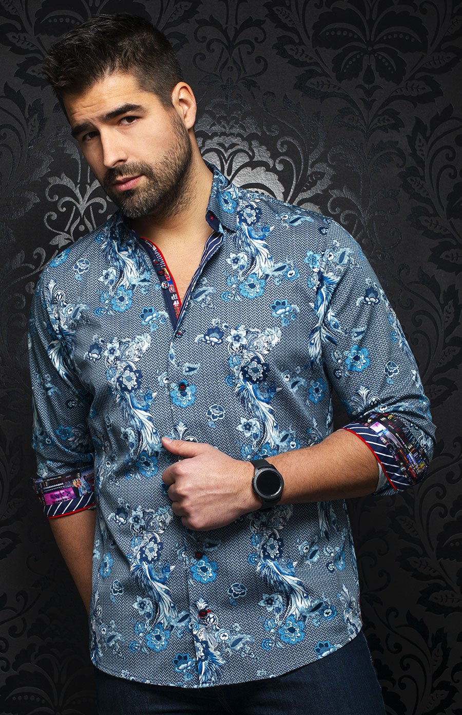 Chemise | RIVERA, Light blue - AU NOIR