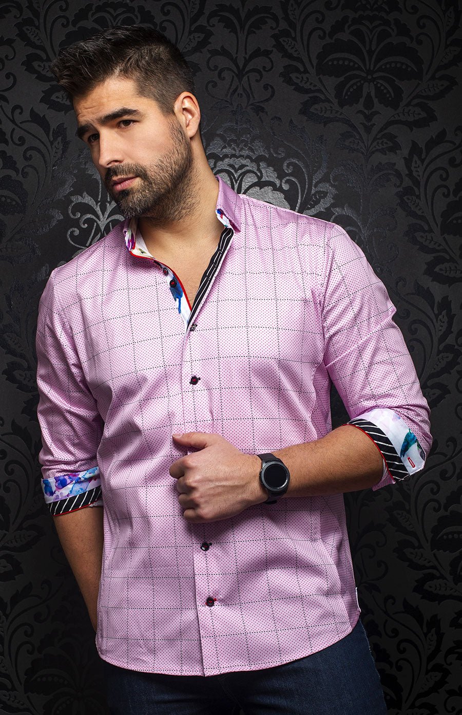 Chemise | ROVNO, Pink - AU NOIR