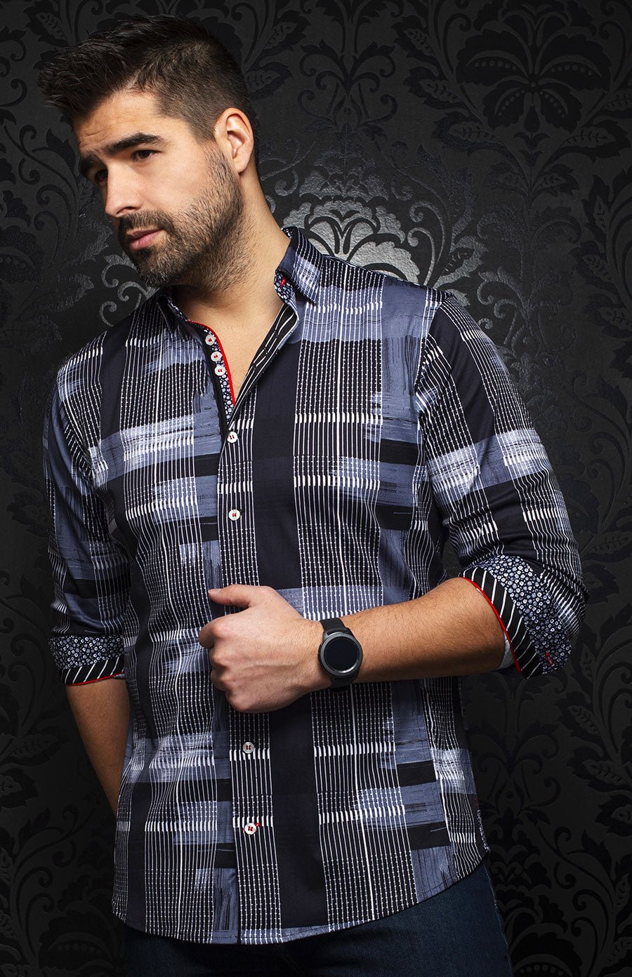 Chemise | RUBICON, Black - AU NOIR