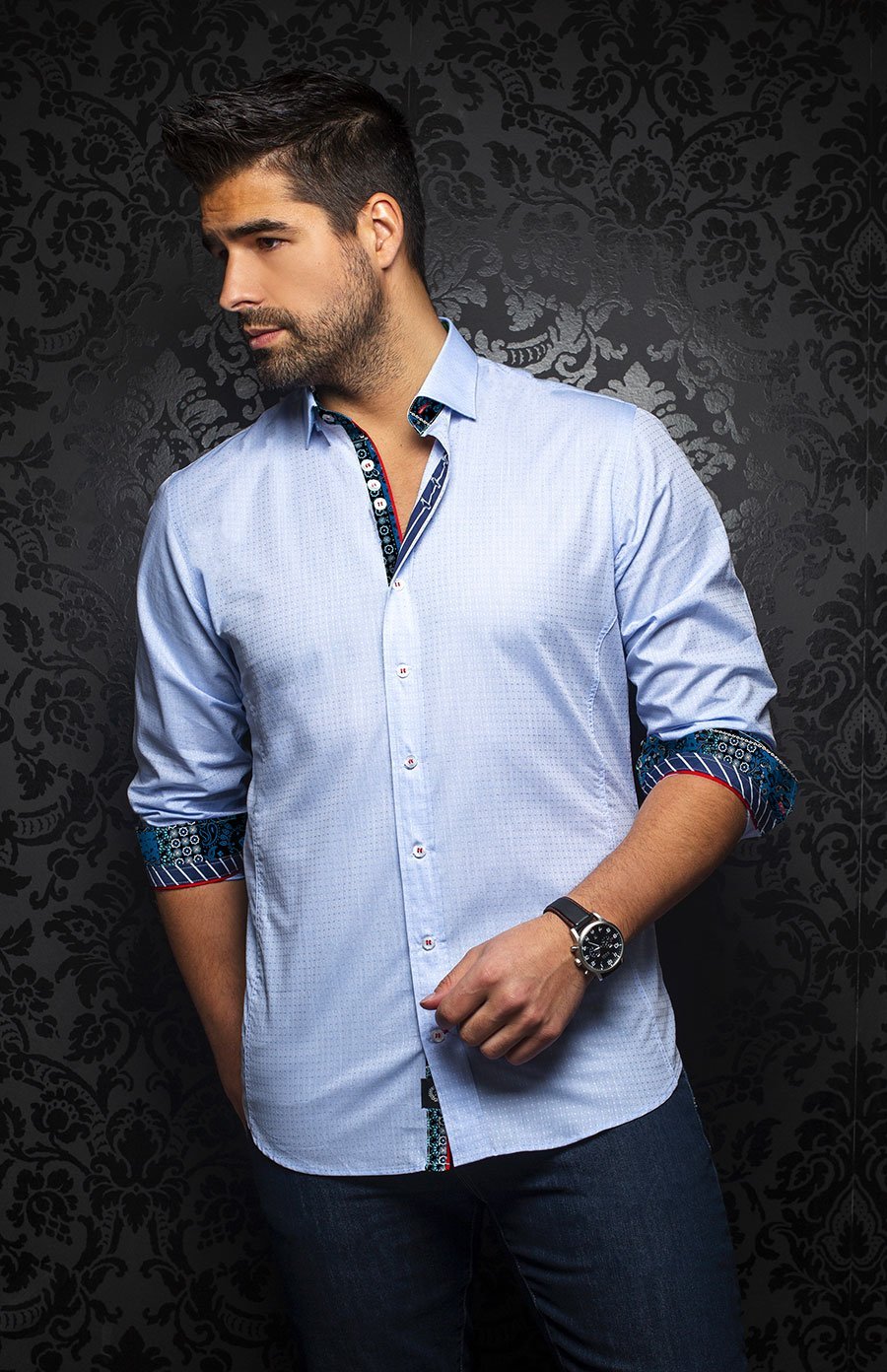 Chemise | SEVGI, Light Blue - AU NOIR
