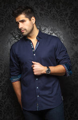 Chemise | SEVGI, Navy - AU NOIR