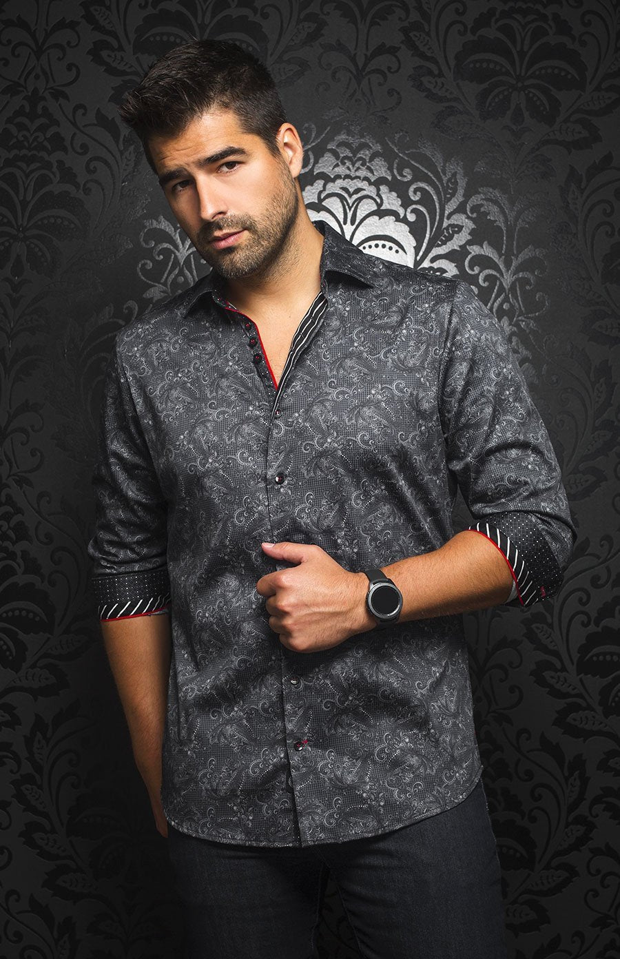 Chemise | TAKASHI, Black - AU NOIR