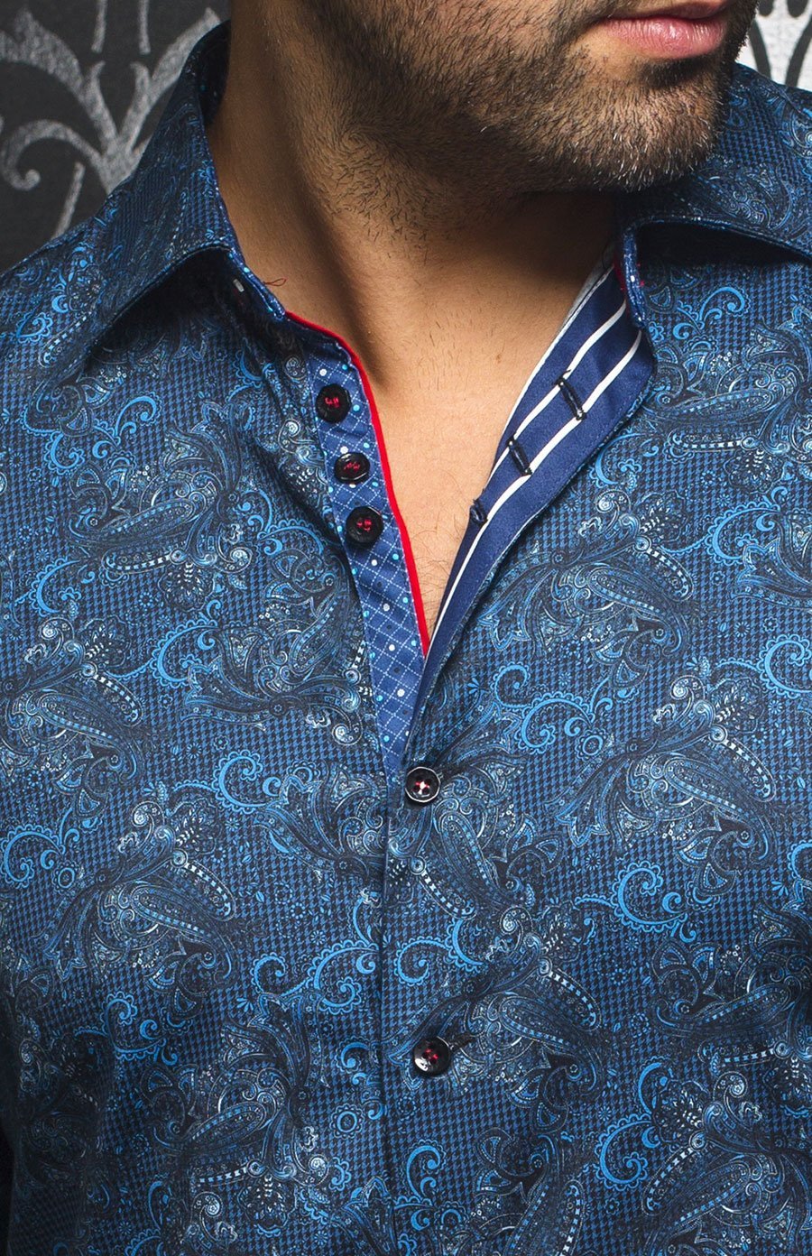 Chemise | TAKASHI, Navy - AU NOIR
