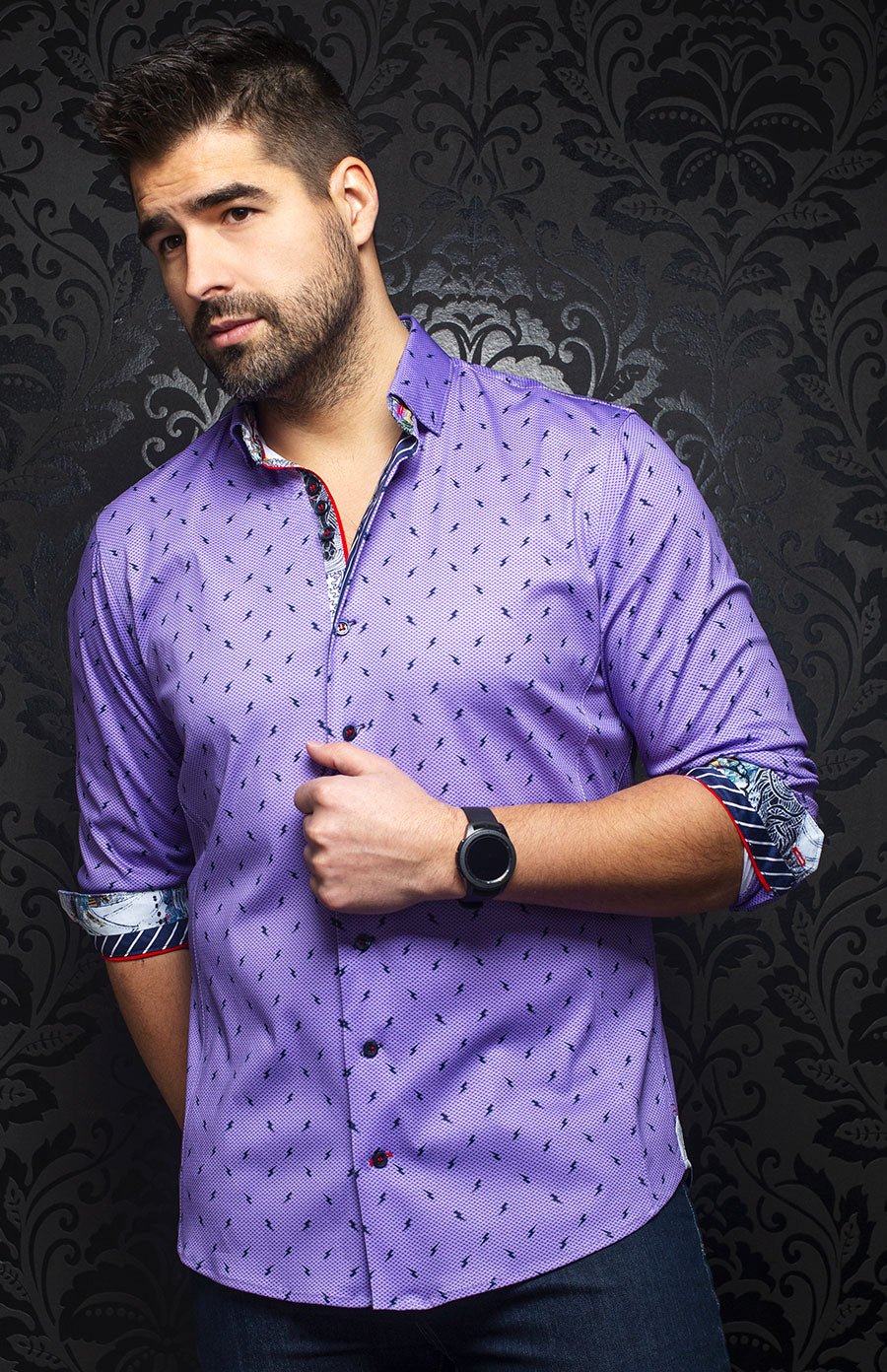 Chemise | VOLT, Lavender - AU NOIR