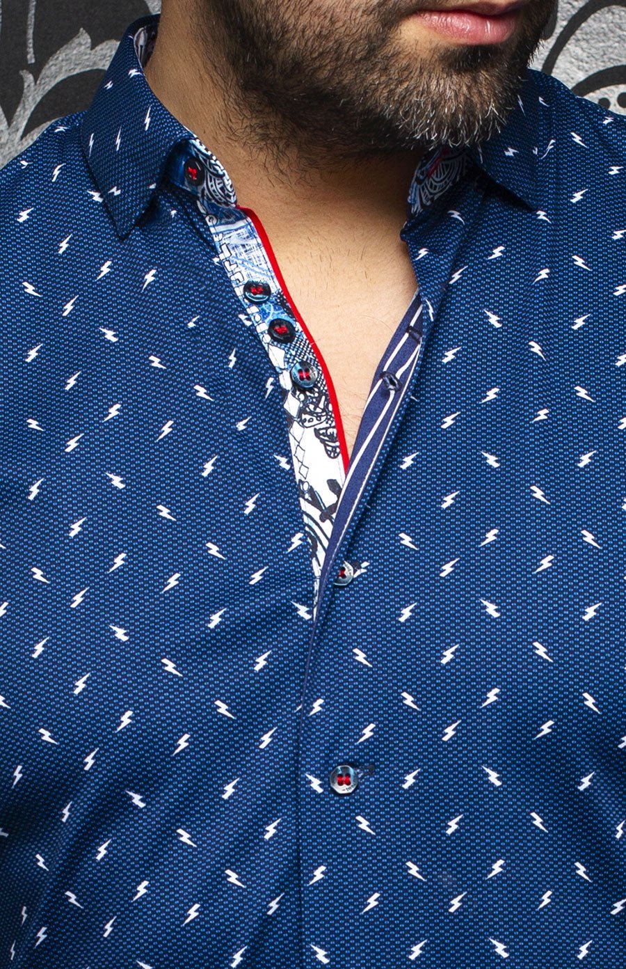 Chemise | VOLT, Navy - AU NOIR