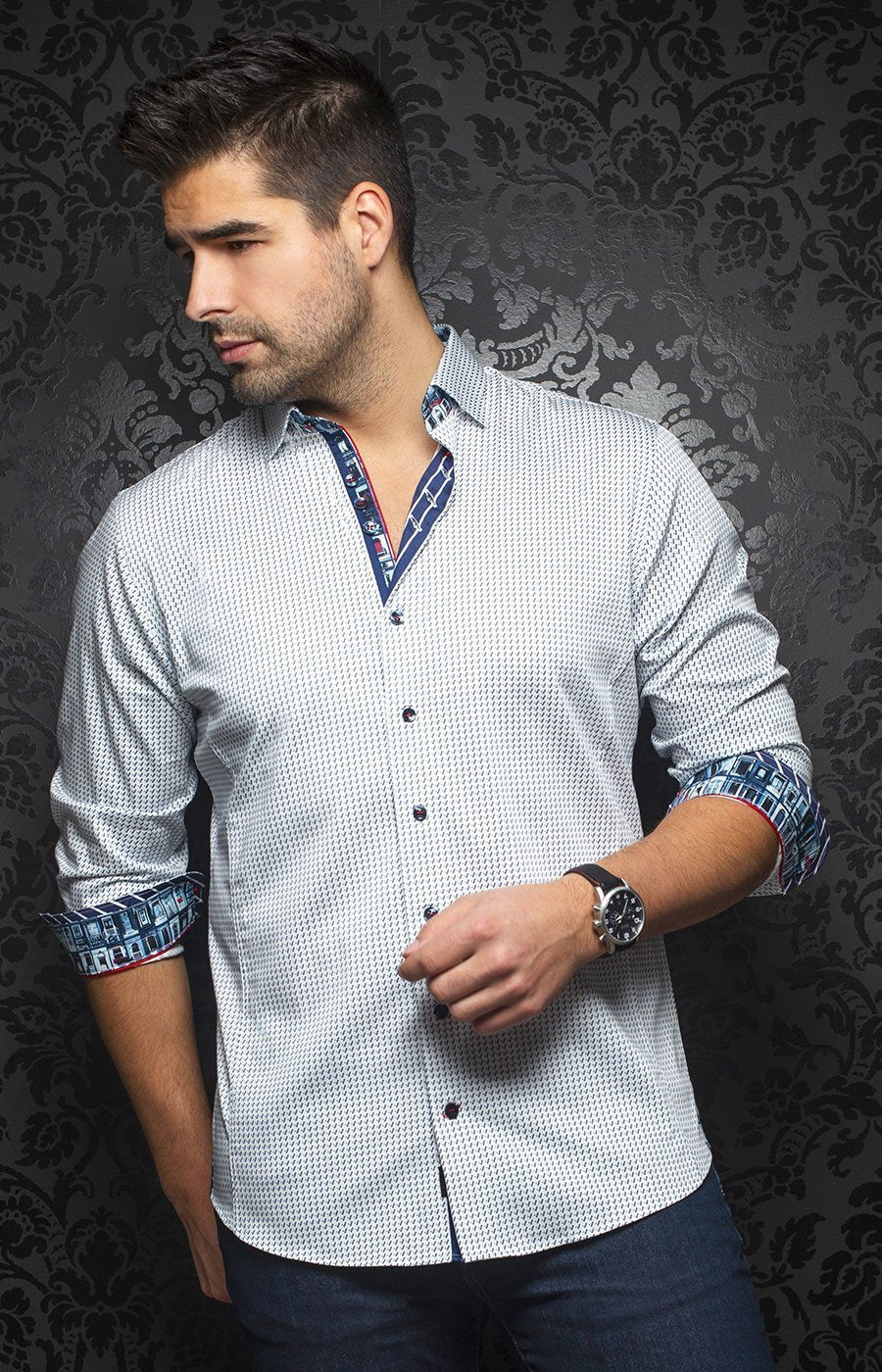DIXON, white / blue - AUNOIR