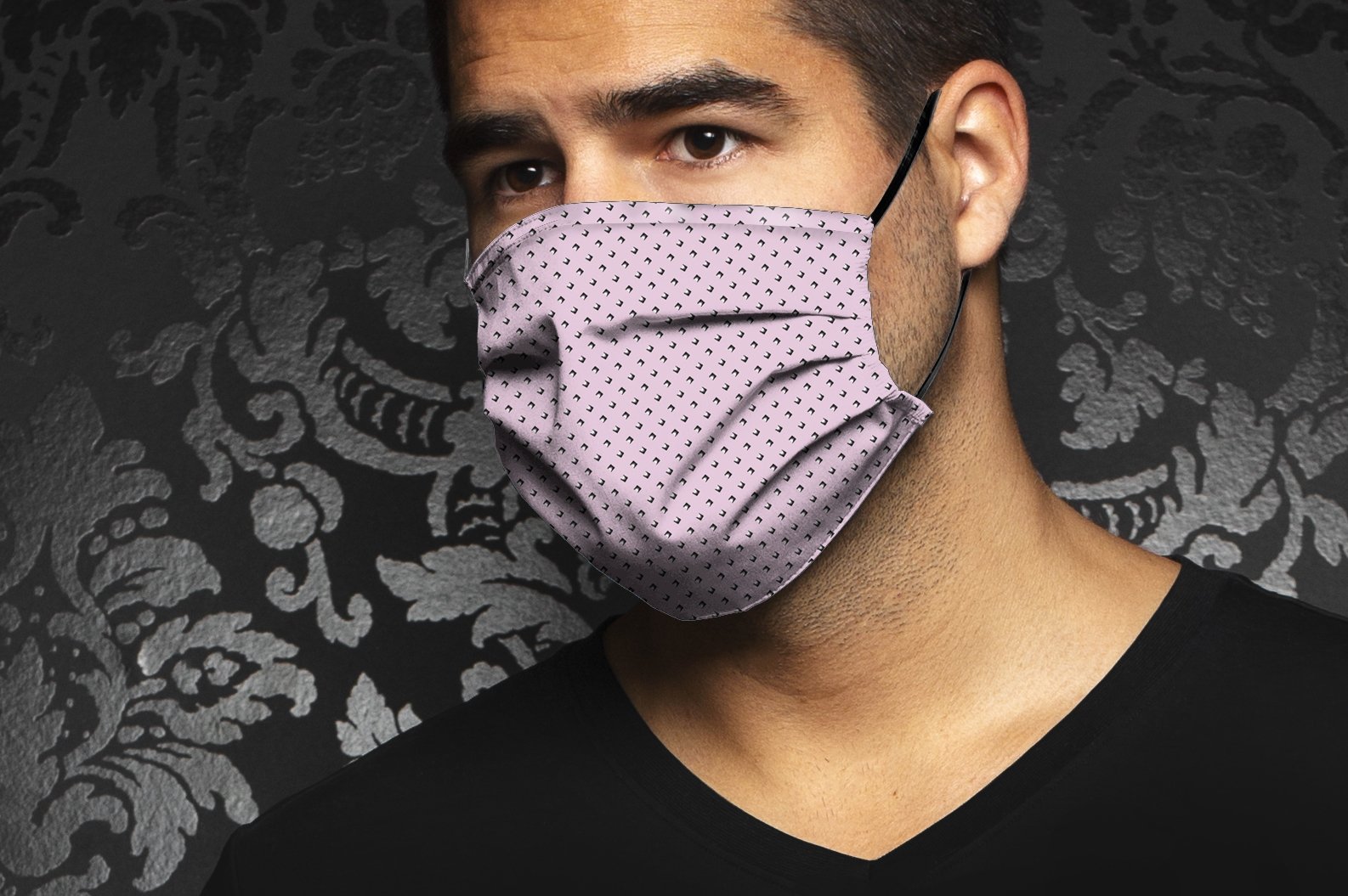 Masque AN75-MARINO, pink - AU NOIR