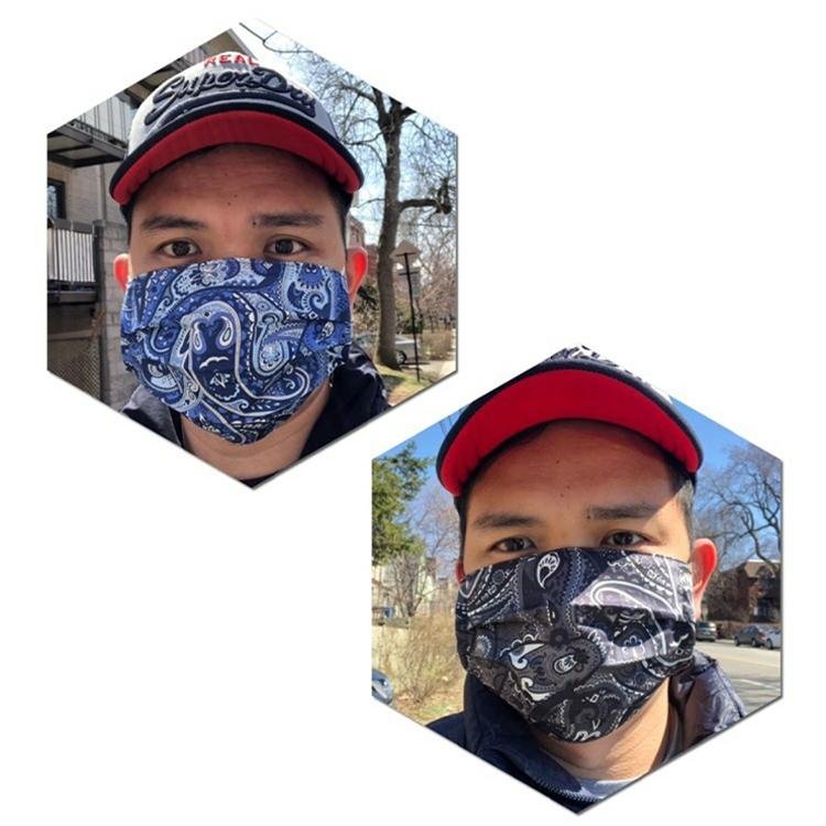 Masque AN75-PAISLEY, black - AUNOIR