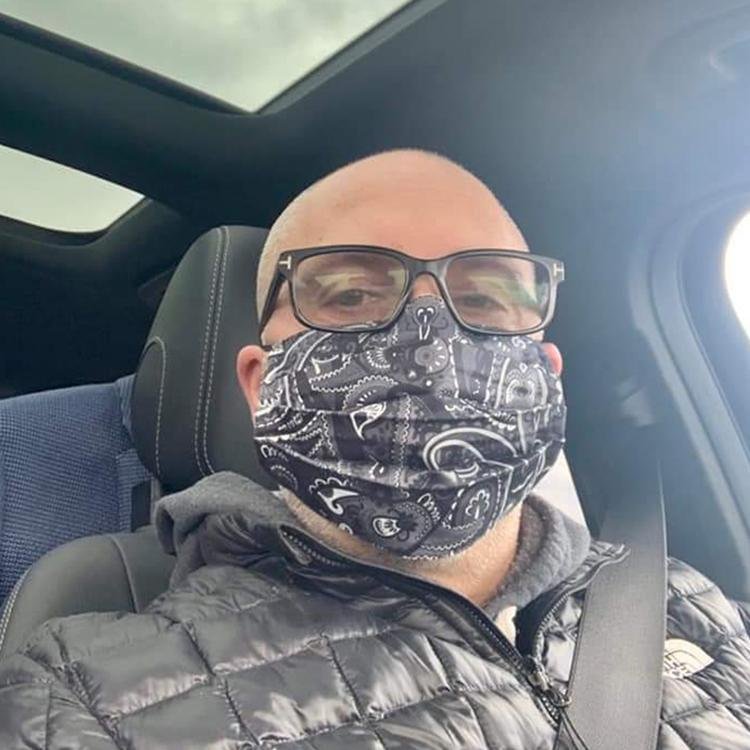 Masque AN75-PAISLEY, black - AUNOIR