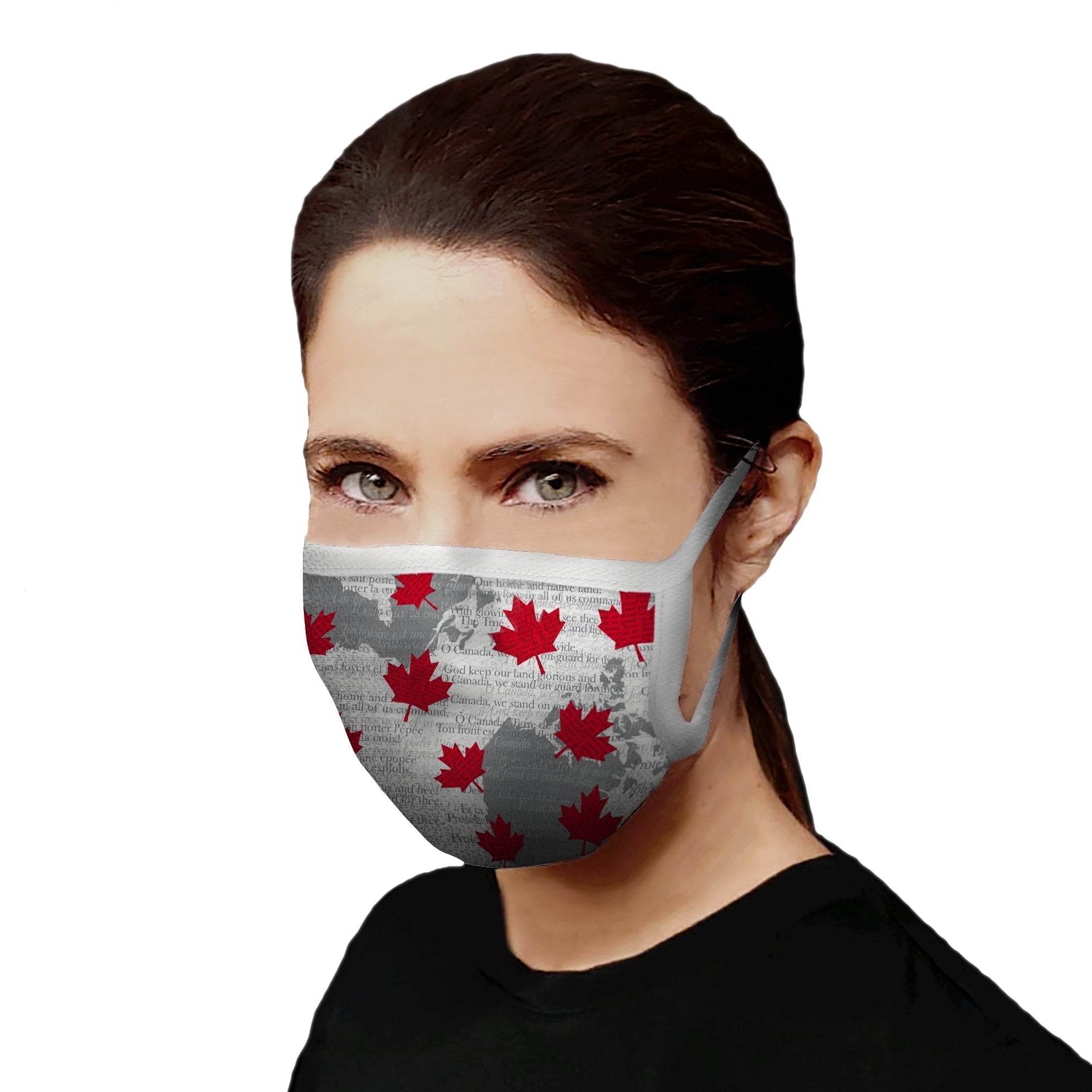 Masque LE CANADIEN, blanc - AUNOIR
