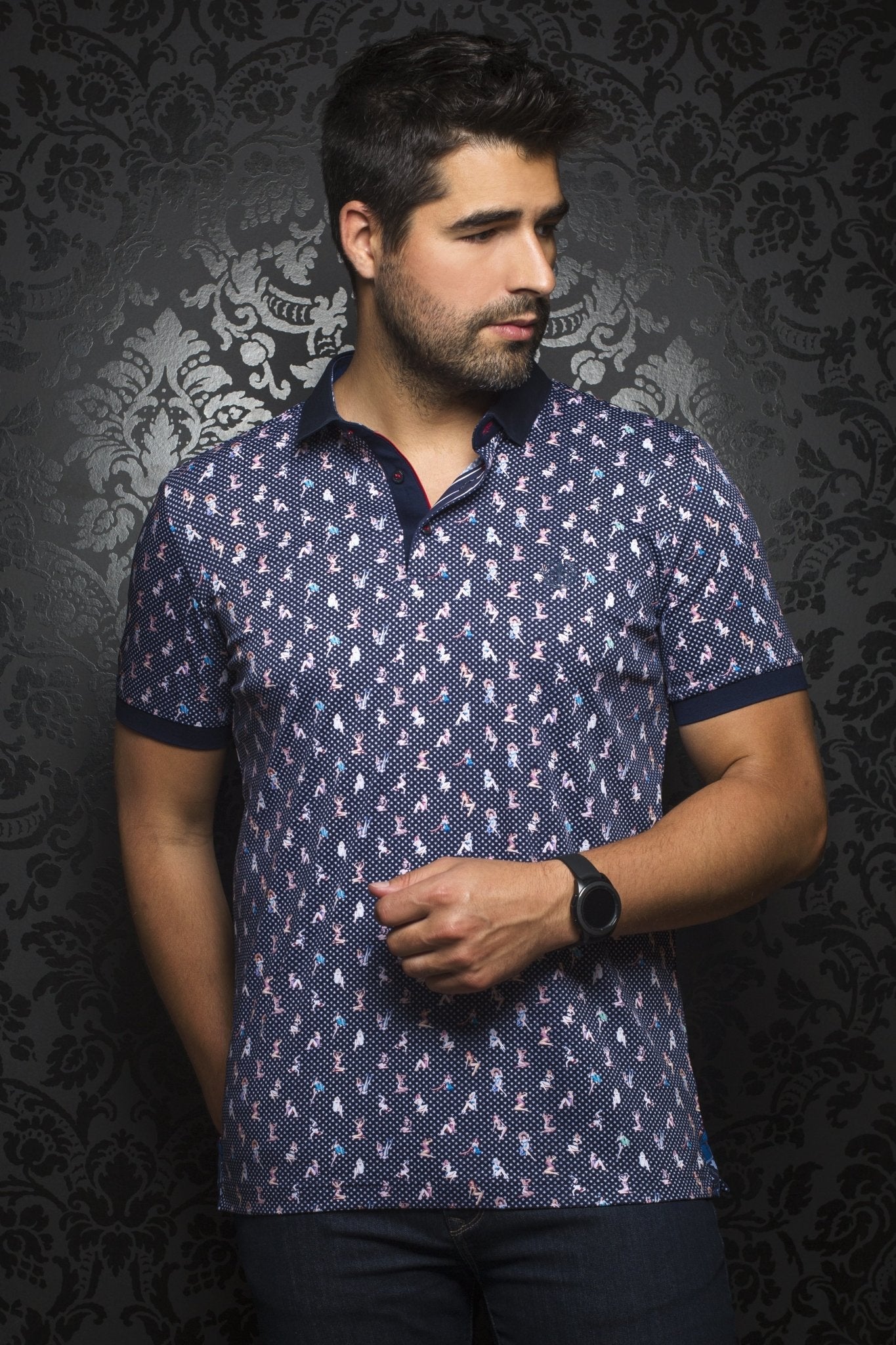 PAGE, navy / multi - AU NOIR