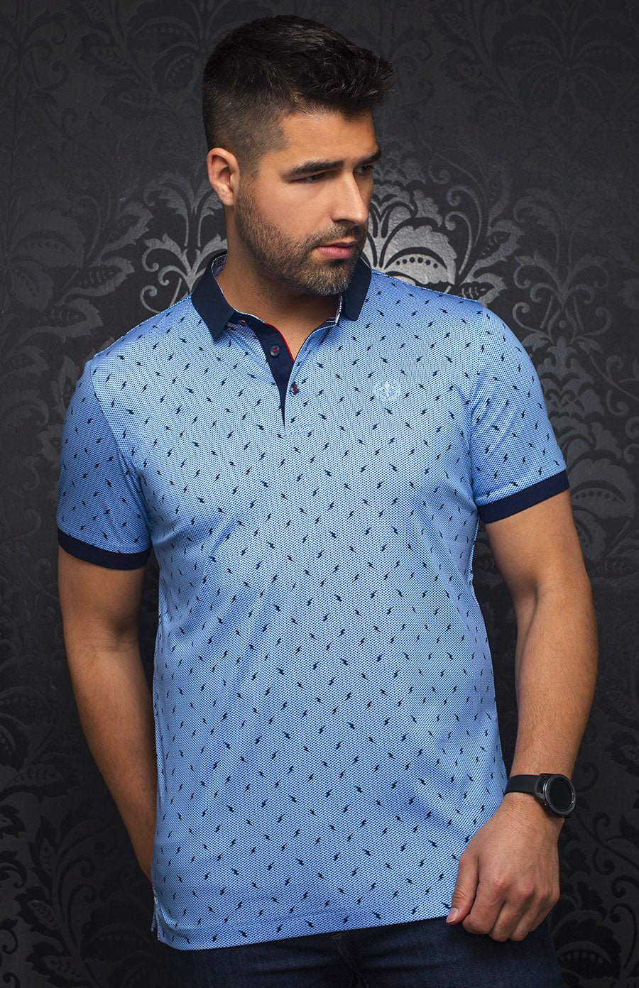 Polo | BYRON, Light blue - AU NOIR