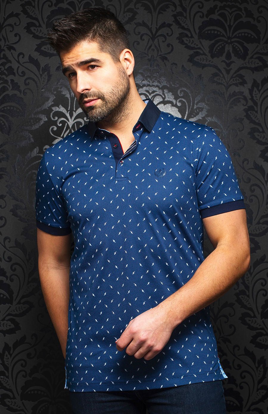 Polo | BYRON, Navy - AU NOIR