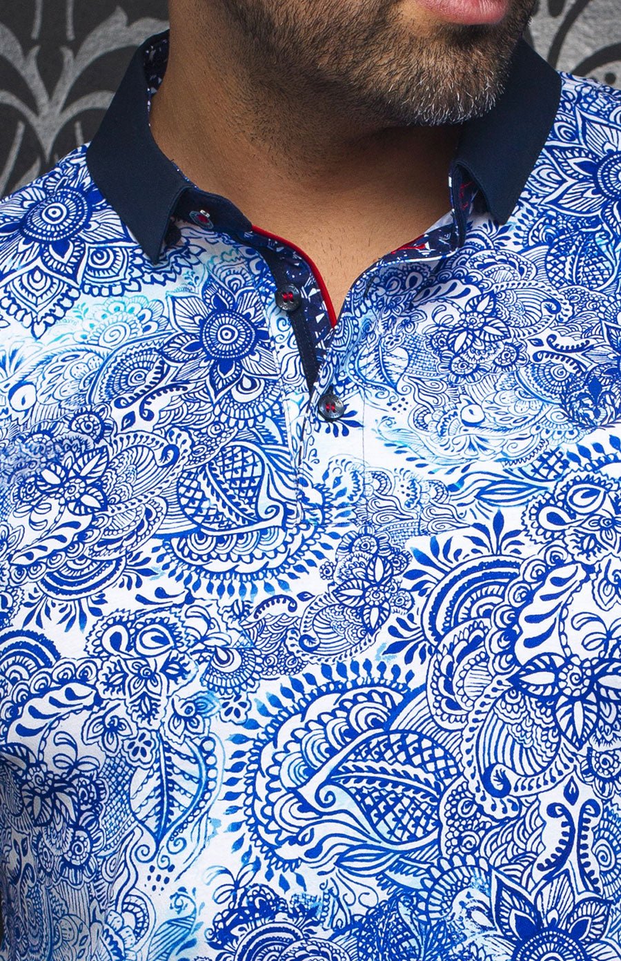 Polo | DELOS, Blue - AU NOIR