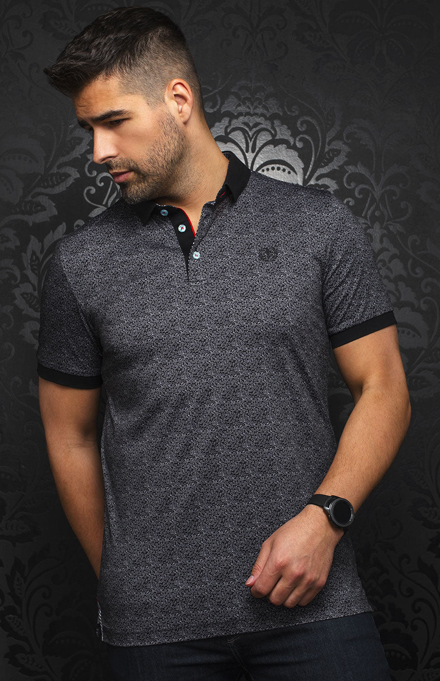 Polo | JALISCO, Black / White - AU NOIR