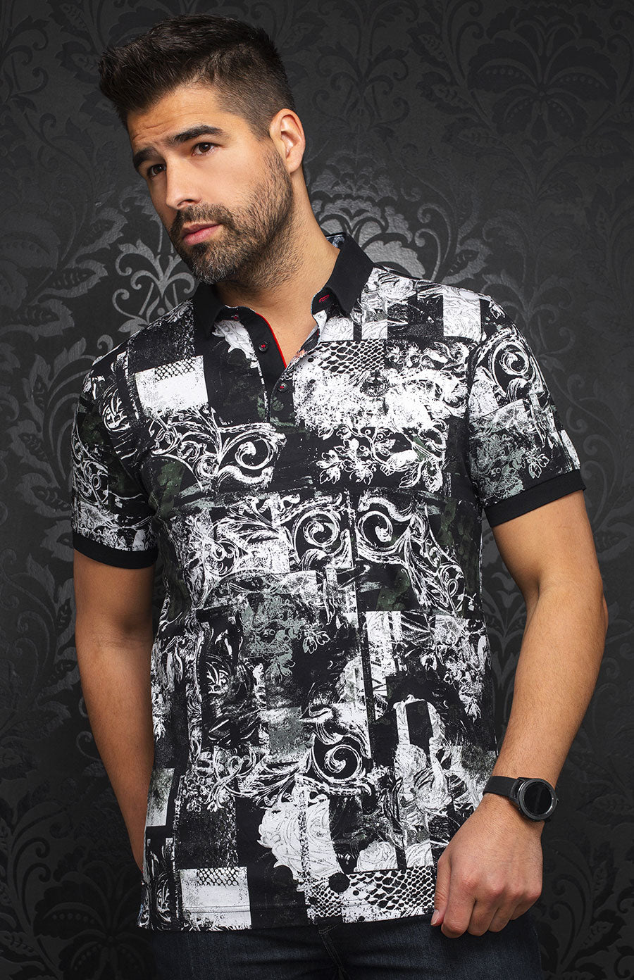 Polo | PADILLA, Black / White - AU NOIR