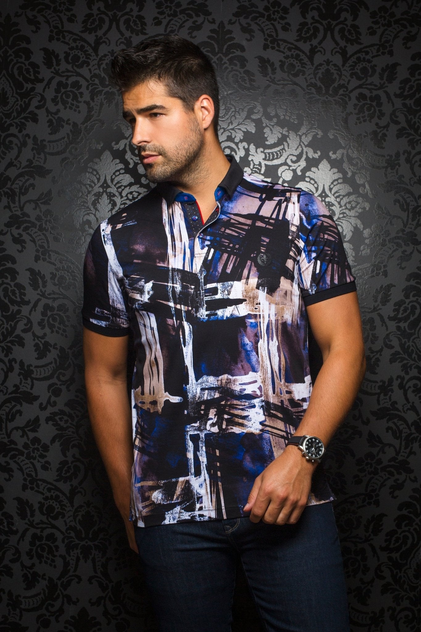 Polo | PIERCE, black - AU NOIR