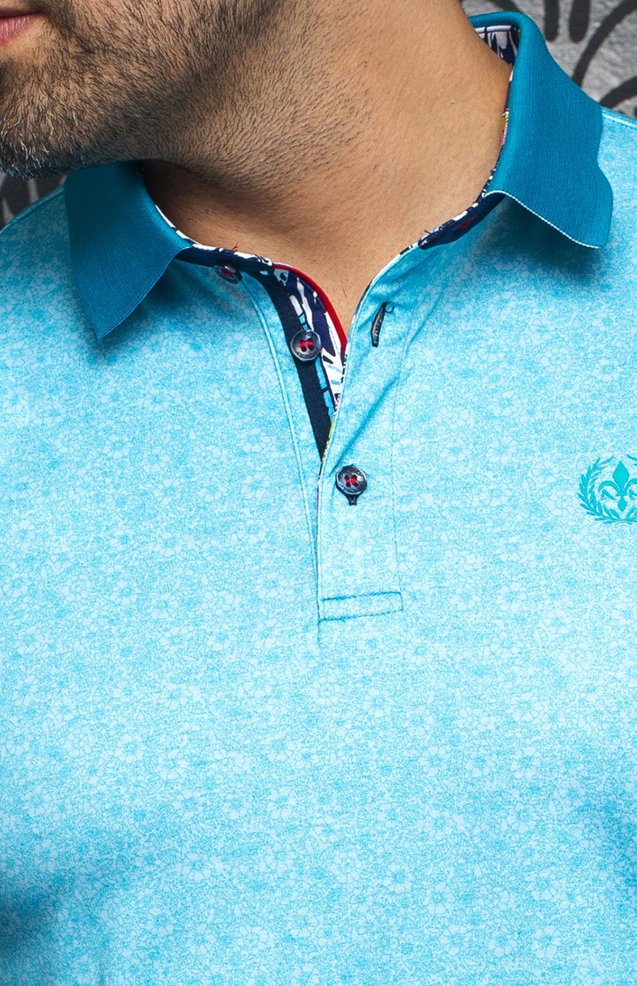 Polo | SEGUIN, Turquoise - AU NOIR