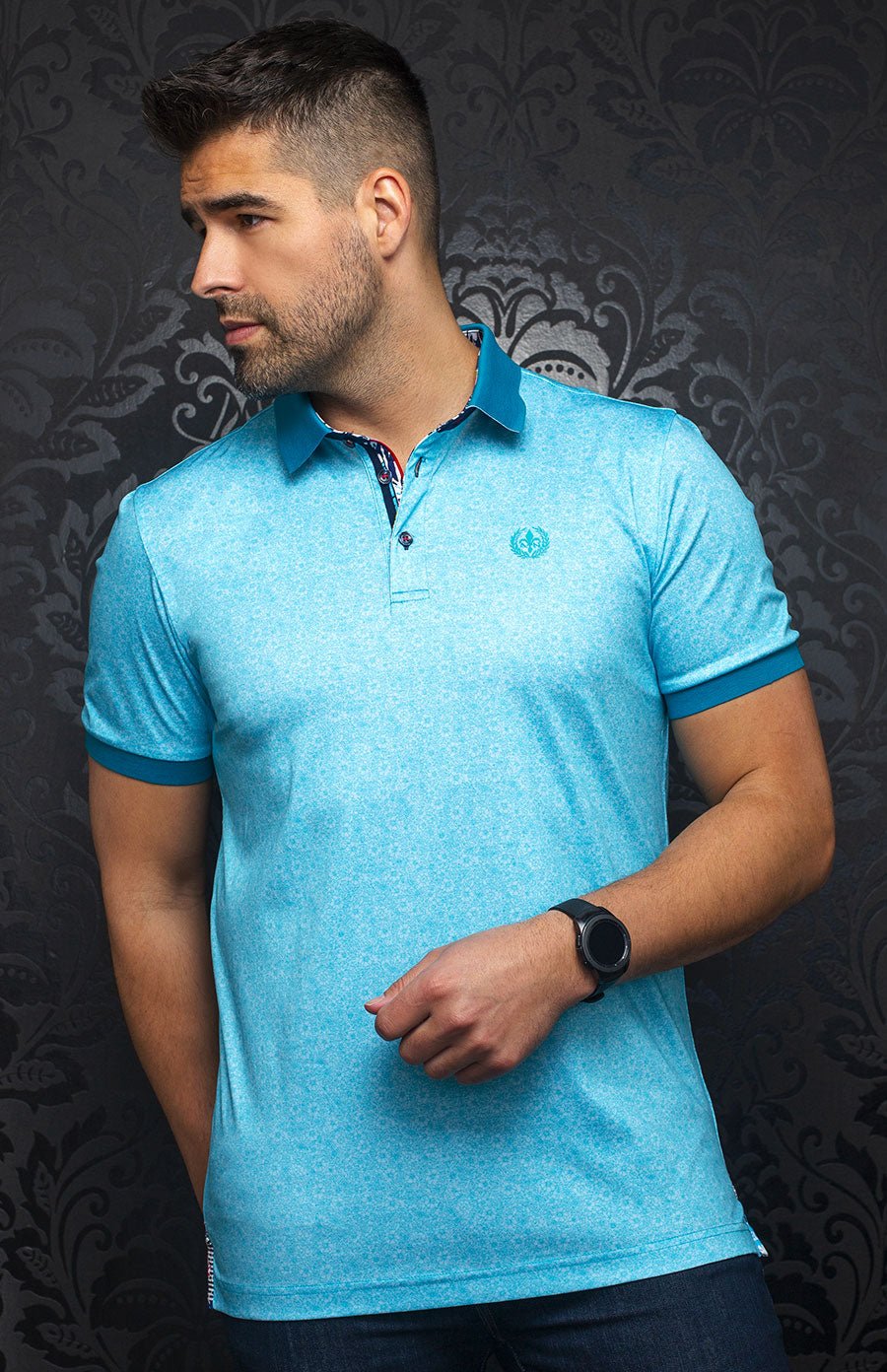 Polo | SEGUIN, Turquoise - AU NOIR