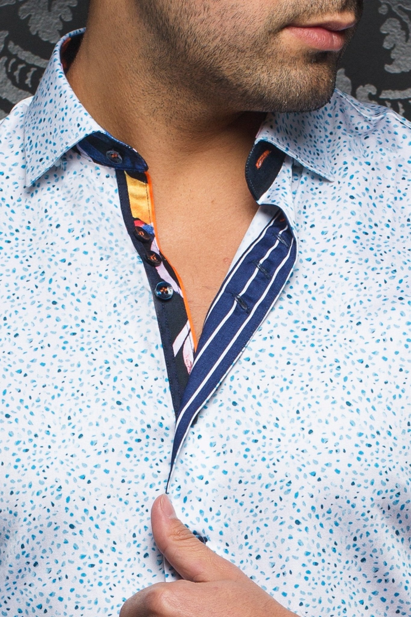 Shirt | Veruda White Multi - AUNOIR