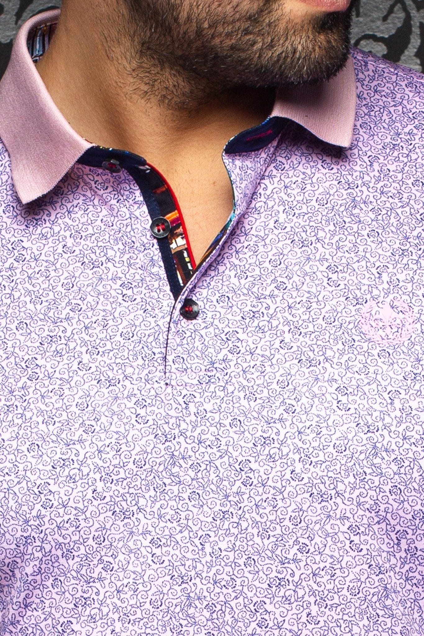 Short-Sleeve Polo | Mayfield Pink - AUNOIR
